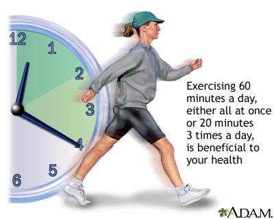Exercise 60 minutes a day