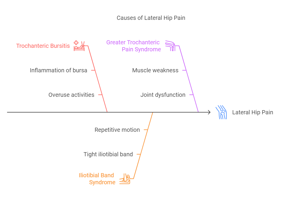 Hip Pain Location Diagram